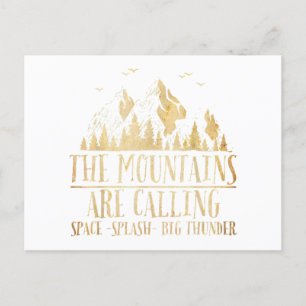 Carte Postale Les montagnes appellent Space Splash Big Thunder