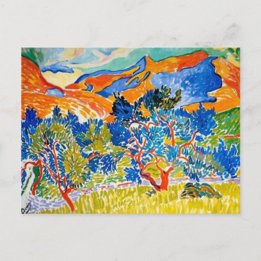 Carte Postale Les montagnes de Collioure | Andre Derain | (Devant)