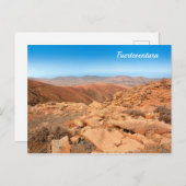 Carte Postale Les montagnes de Fuerteventura (Devant / Derrière)