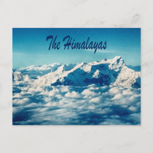 Carte Postale Les montagnes de l'Himalaya avec un texte