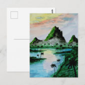 Carte Postale Les montagnes de Sumatra (Devant / Derrière)