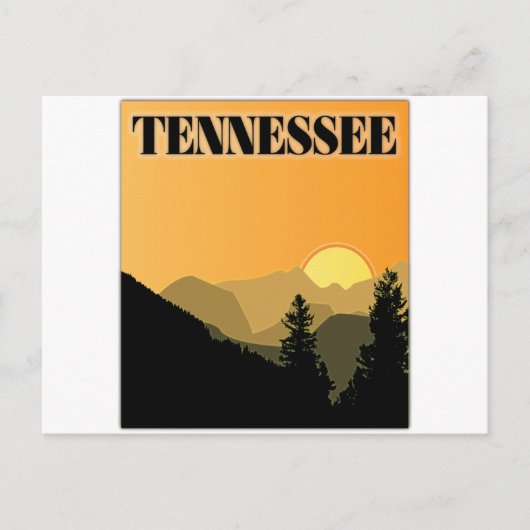 Carte Postale Les montagnes du Tennessee (Devant)