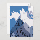 Carte Postale Les montagnes Peaks Nature (Devant / Derrière)