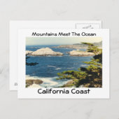 Carte Postale Les Montagnes Rencontrez L'Océan (Devant / Derrière)