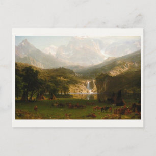 Carte Postale Les Montagnes Rocheuses d'Albert Bierstadt, pic La