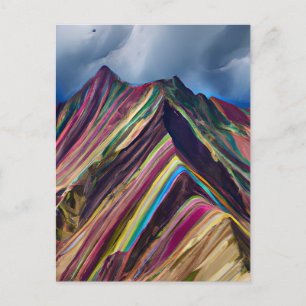 Carte Postale Les Monts Arc-en-ciel, également connus sous le no