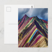 Carte Postale Les Monts Arc-en-ciel, également connus sous le no (Devant / Derrière)