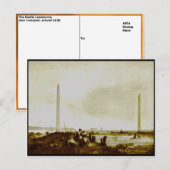 Carte Postale Les monuments des bottes, vers 1830 (Devant / Derrière)