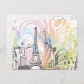 Carte Postale Les monuments du monde (Devant / Derrière)