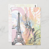 Carte Postale Les monuments du monde (Devant / Derrière)