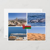 Carte Postale Les monuments du Sultanat d'Oman (Devant / Derrière)