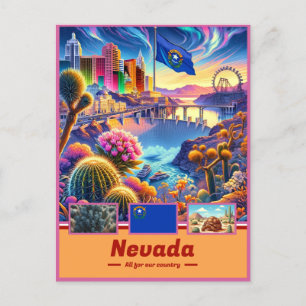 Carte Postale Les monuments emblématiques du Nevada Splendor
