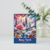 Carte Postale Les monuments et légendes de New York Essence (Debout devant)