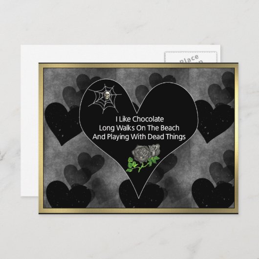 Carte Postale Les morts (Devant / Derrière)