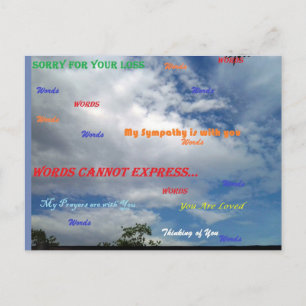 Carte Postale Les Mots Ne Peuvent Pas Être Express...