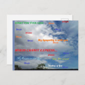 Carte Postale Les Mots Ne Peuvent Pas Express... (Devant / Derrière)