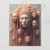 Carte Postale Les multiples visages dans (Devant)