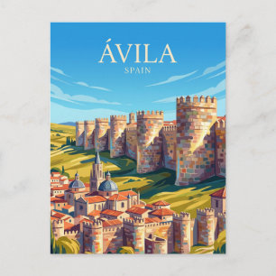 Carte Postale Les Murs d'Ávila Espagne