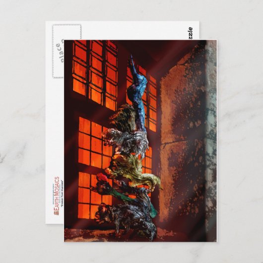 Carte Postale Les musiciens de Brême (Devant / Derrière)