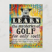 Les Mystères du Golf - Drôle Vintage Ad
