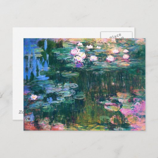 Carte Postale Les nénuphars de Monet (Devant / Derrière)