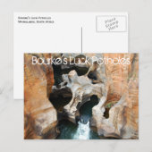 Carte Postale Les nids-de-poule de Bourke, Mpumalanga, Afrique d (Devant / Derrière)