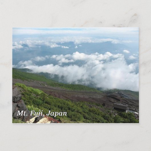 Carte Postale Les nuages du Mont Fuji (Devant)