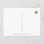 Carte Postale Les nuages reflétés dans les gouttes de ifs contre (Dos)