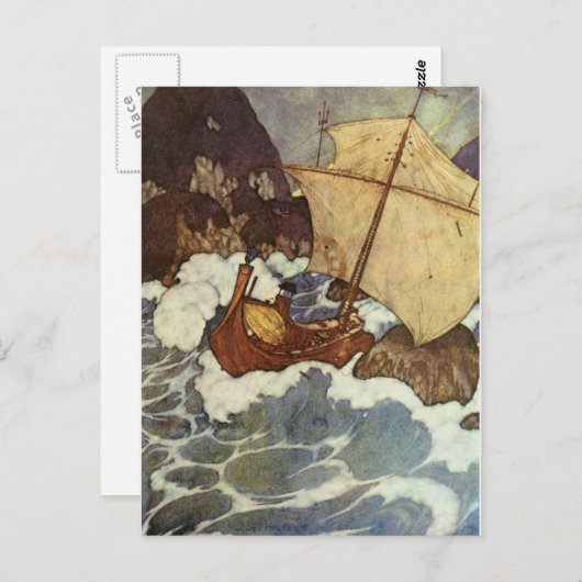 Carte Postale Les nuits arabes de Dulac (Devant / Derrière)