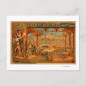 Carte Postale Les nuits arabes - La merveilleuse lampe d'Aladdin (Devant)