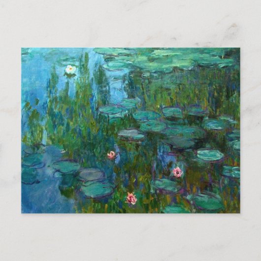 Carte Postale Les nymphéas de Claude Monet (Devant)