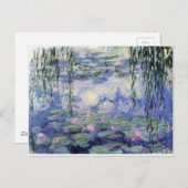 Carte Postale Les Nympheas de Claude Monet (Lilly d'eau) (Devant / Derrière)