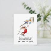 Carte Postale Les Obstacles Motivationnels Sont Le Dessin Du Che (Debout devant)