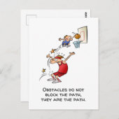 Carte Postale Les Obstacles Motivationnels Sont Le Dessin Du Che (Devant / Derrière)