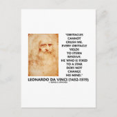 Carte Postale Les Obstacles Ne Peuvent Pas M'Écraser Fixé À Un D (Devant)