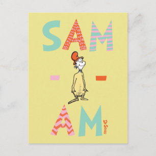 Carte Postale Les œufs verts et le jambon Sam-I-Am