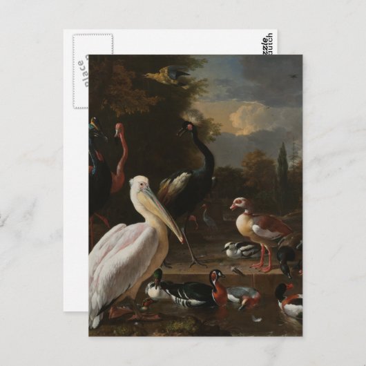 Carte Postale Les oiseaux (Devant / Derrière)