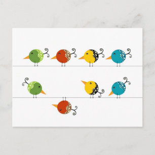 Carte Postale Les oiseaux