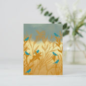 Carte Postale Les oiseaux bleus (Debout devant)