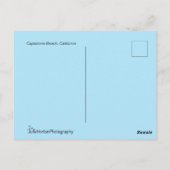 Carte Postale Les oiseaux qui courent le long des vagues sur la (Dos)