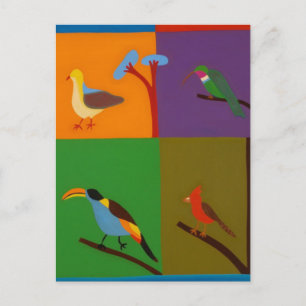 Carte Postale Les oiseaux qui visitent la vallée de Bogota 2008
