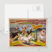 Carte Postale Les Orfords - Poster du cirque William & Ella Orfo (Devant / Derrière)