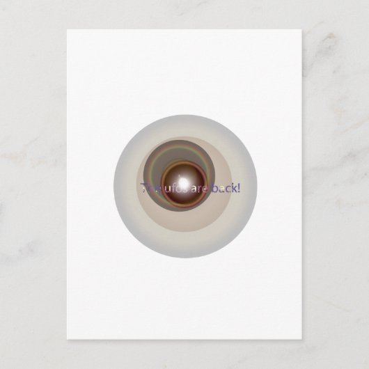 Carte Postale Les OVNI sont de retour (Devant)