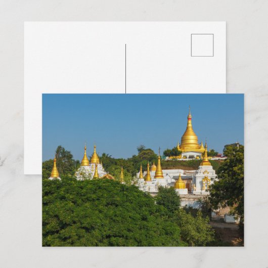 Carte Postale Les Pagodes de Mandalay (Devant / Derrière)