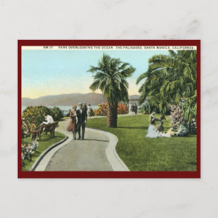 Carte Postale Les Palisades, Père Noël Monica Vintage