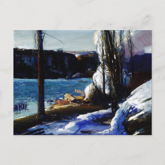 Carte Postale Les Palissades en hiver George Bellows (Devant)