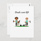 Carte Postale Les papas peuvent lever (Devant / Derrière)