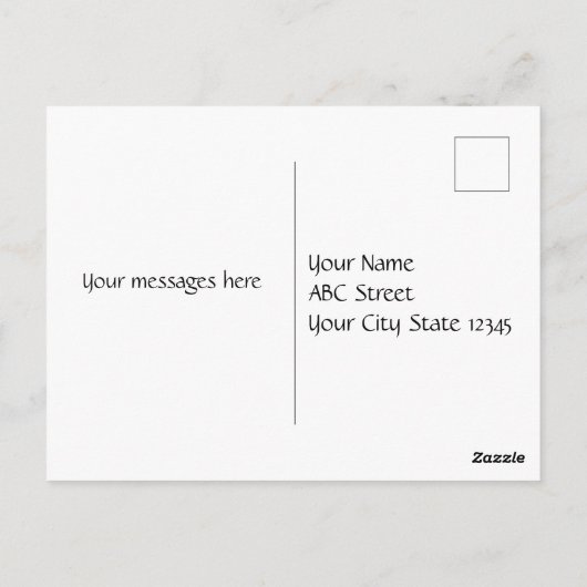 Carte Postale Les papillons autistes dans les coeurs (Dos)