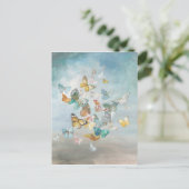 Carte Postale Les papillons dans les nuages (Debout devant)