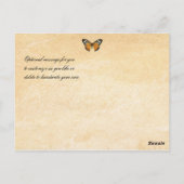 Carte postale Les Papillons Merci (Dos)